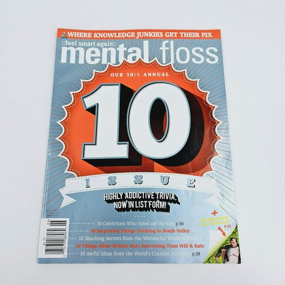 Mental Floss Magazine May June 2011 10th Annual Issues Knowledge Junkies Get Fix - Picture 1 of 5